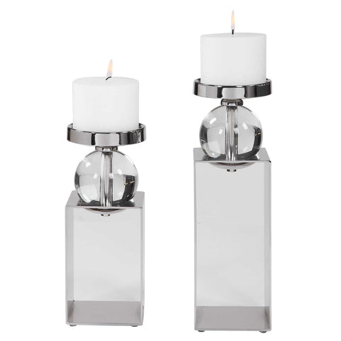 LUCIAN CANDLEHOLDERS, S/2