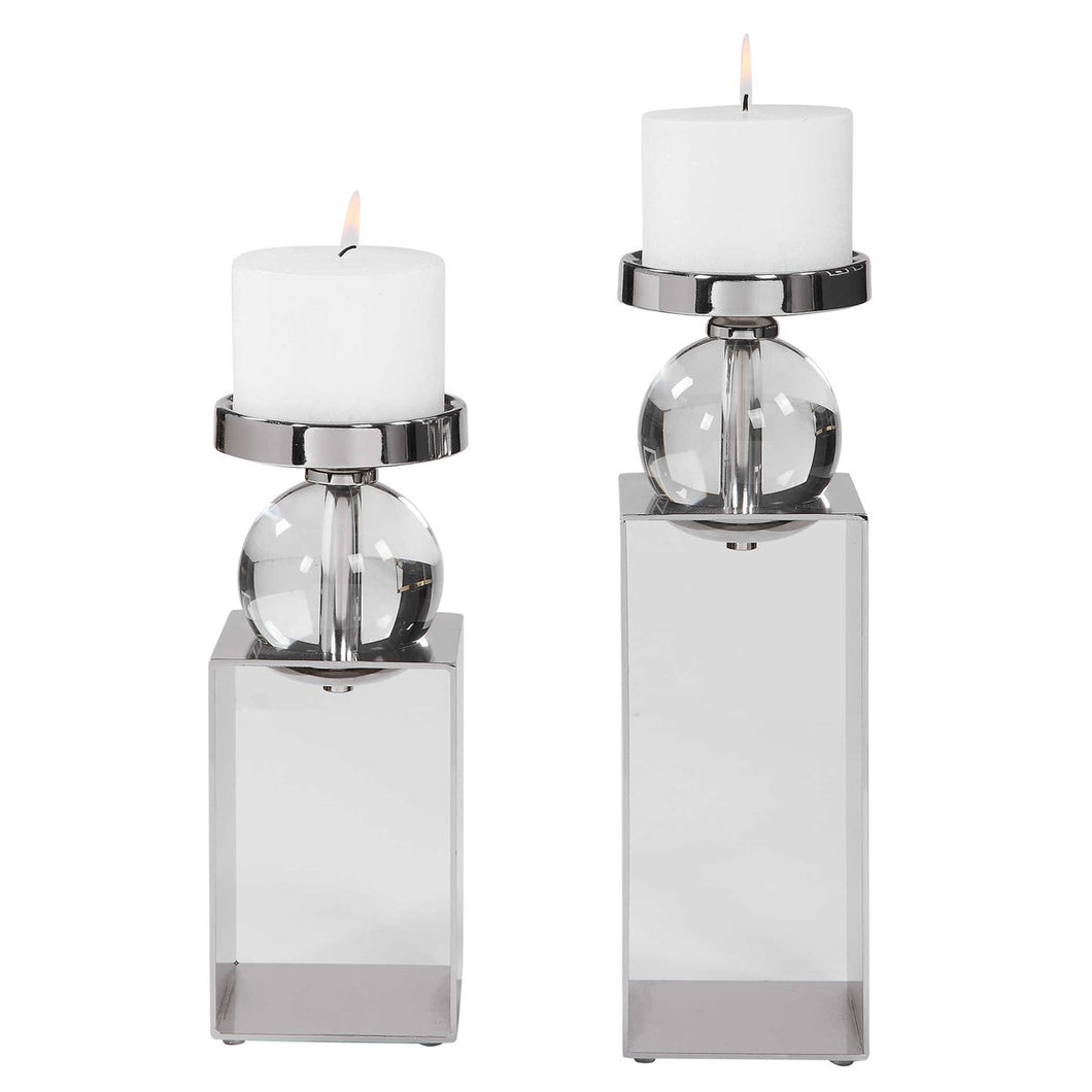 LUCIAN CANDLEHOLDERS, S/2