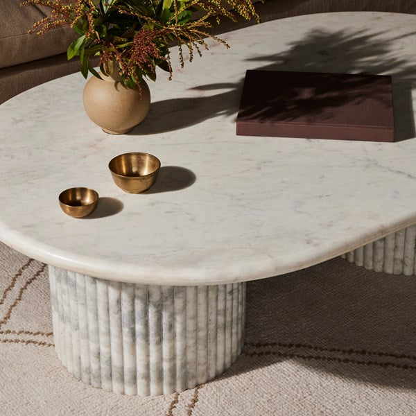 ORANDA COFFEE TABLE-PLSHD WHITE