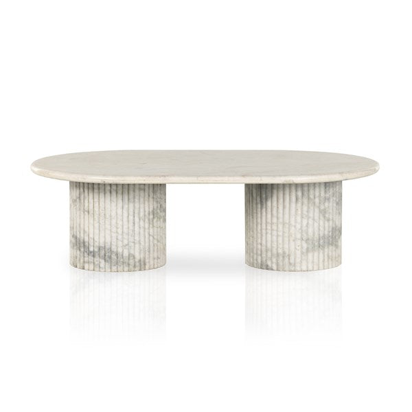 ORANDA COFFEE TABLE-PLSHD WHITE