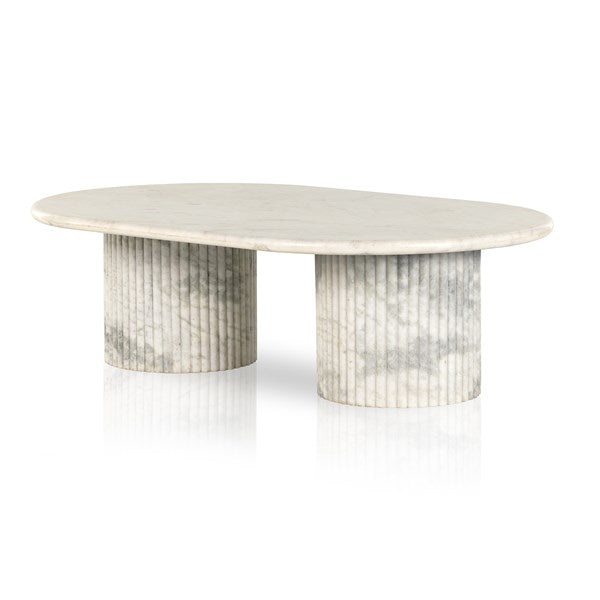 ORANDA COFFEE TABLE-PLSHD WHITE