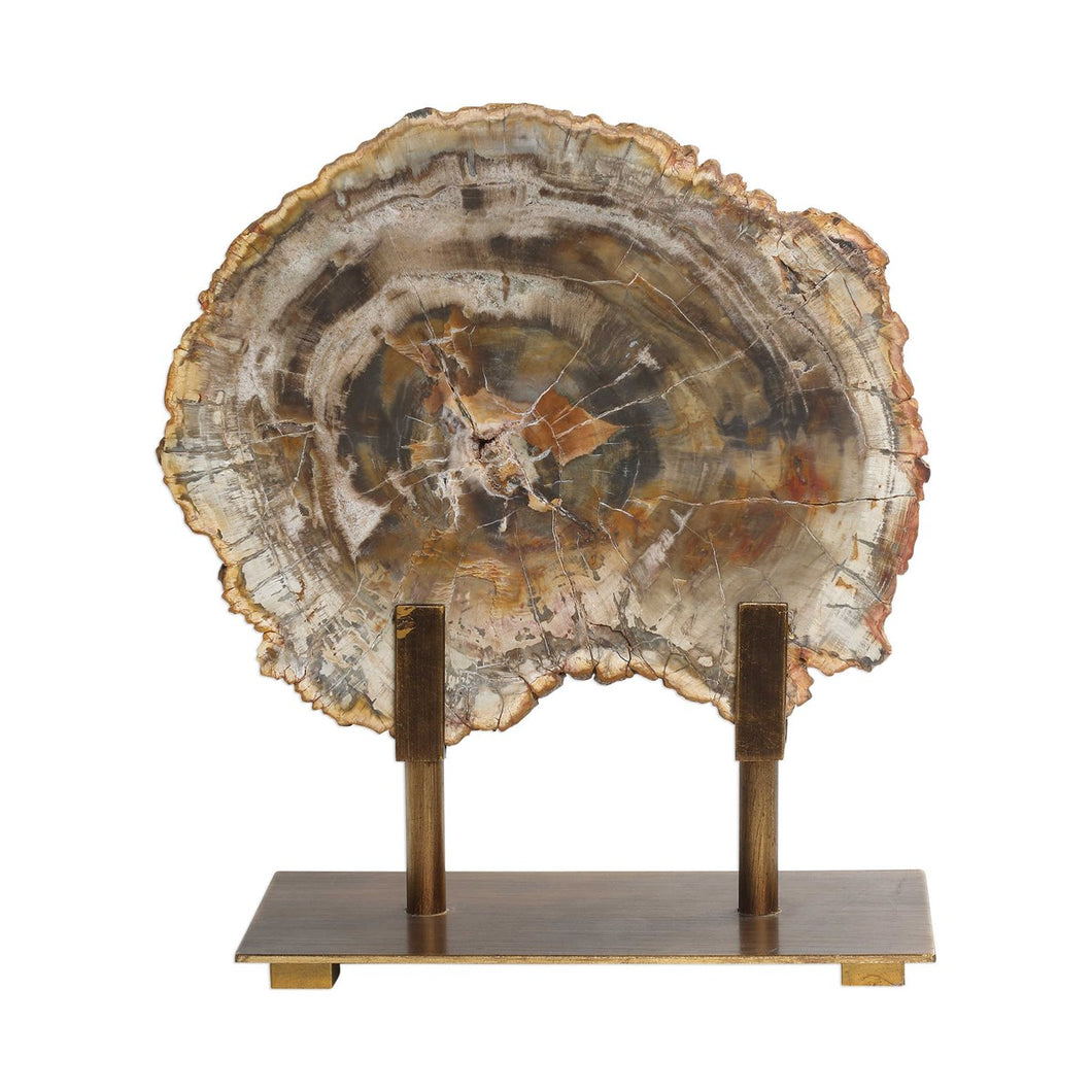 PETRIFIED WOOD SCULPTURE