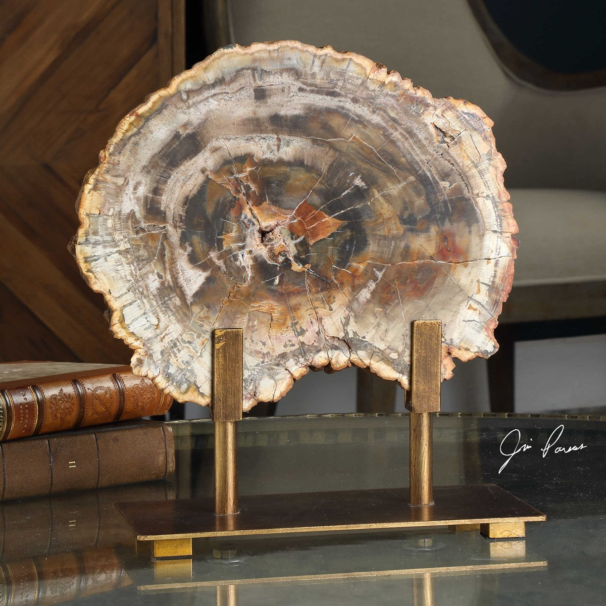 PETRIFIED WOOD SCULPTURE