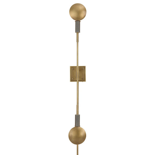 POLAR, 2 LT SCONCE - LIGHT ANTIQUE BRASS