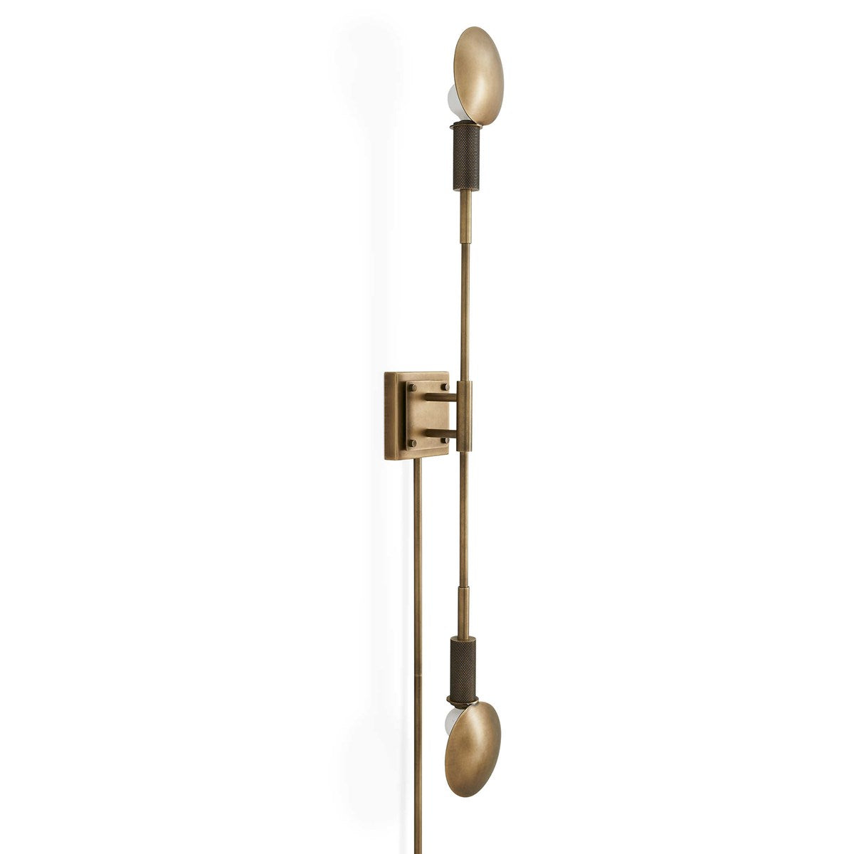 POLAR, 2 LT SCONCE - LIGHT ANTIQUE BRASS