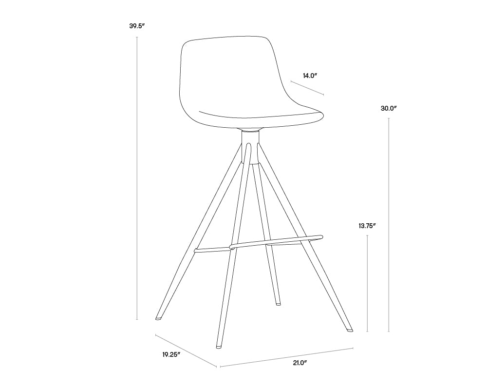 Andres Swivel Barstool