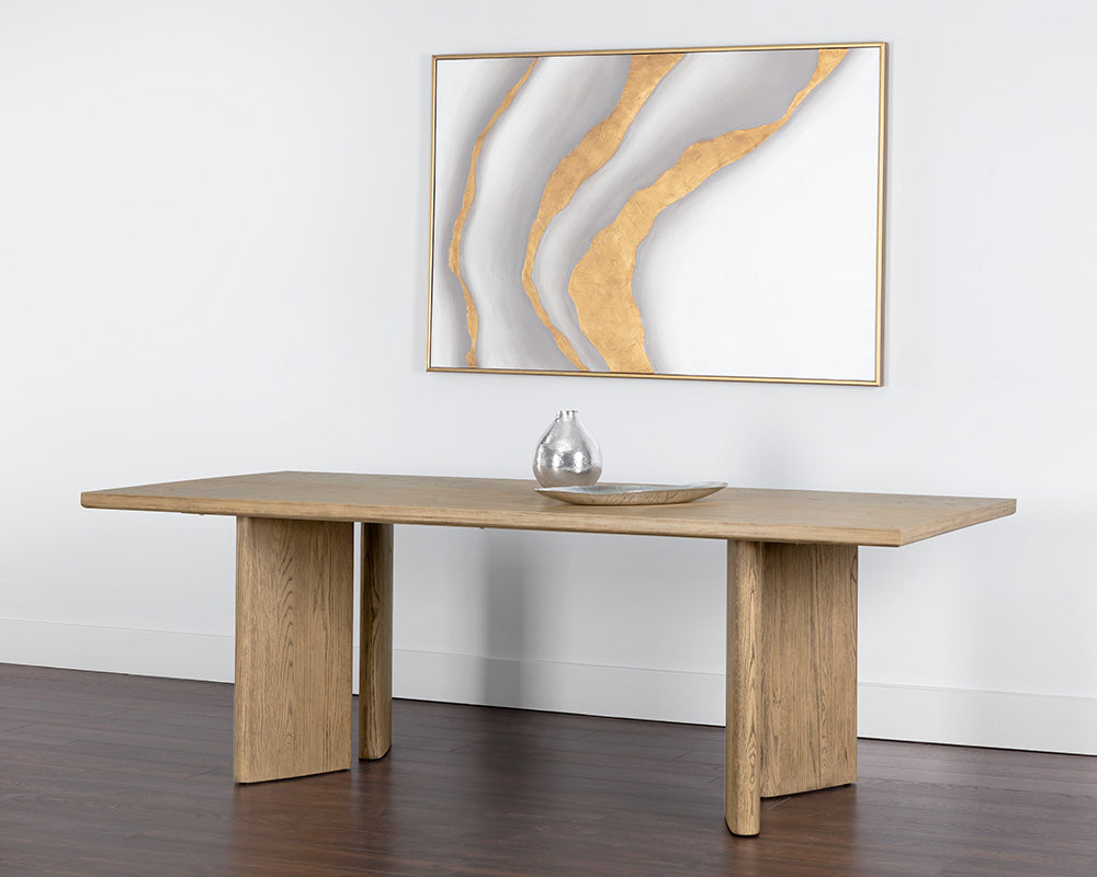 Giulietta Dining Table - Weathered Oak - 90.5"