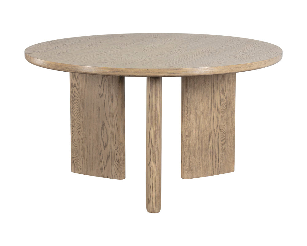 Giulietta Dining Table - Round - Weathered Oak - 55"