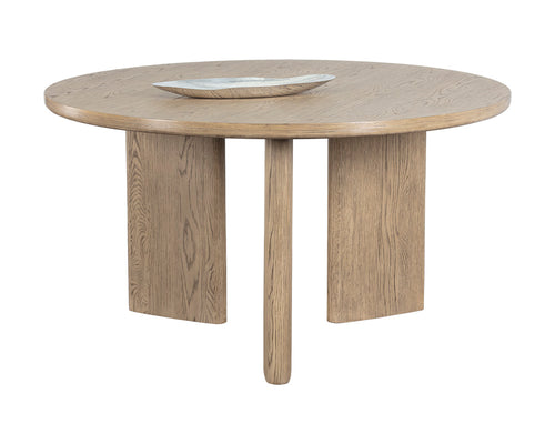 Giulietta Dining Table - Round - Weathered Oak - 55