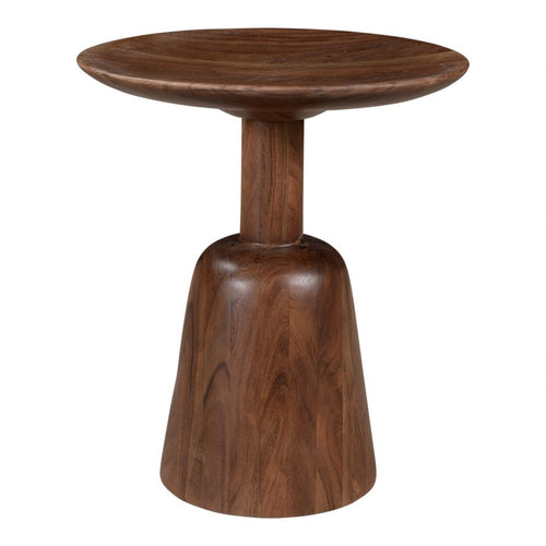 NELS END TABLE DARK BROWN