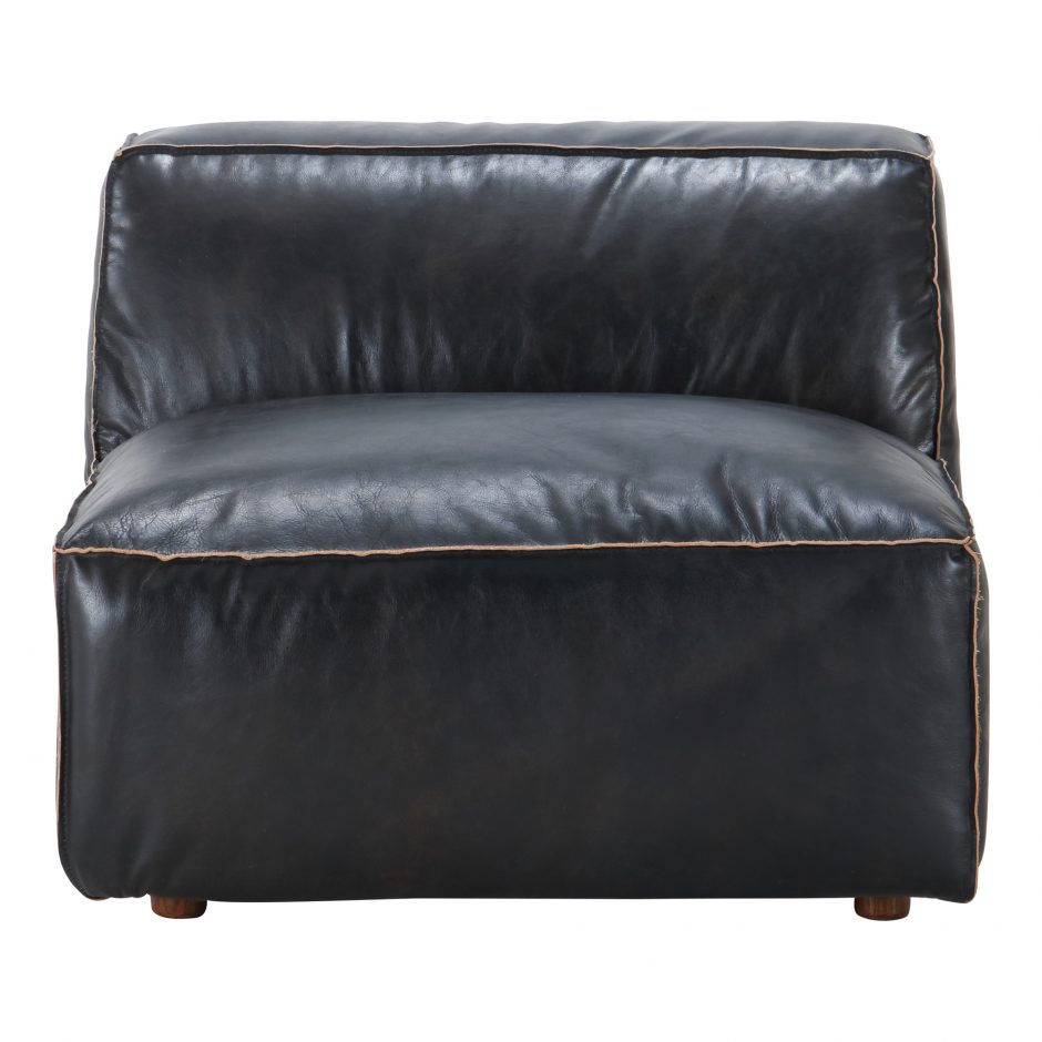 LUXE SLIPPER CHAIR ANTIQUE BLACK