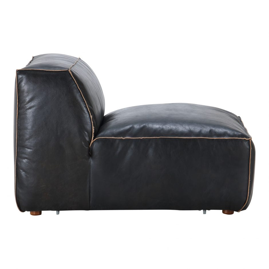 LUXE SLIPPER CHAIR ANTIQUE BLACK